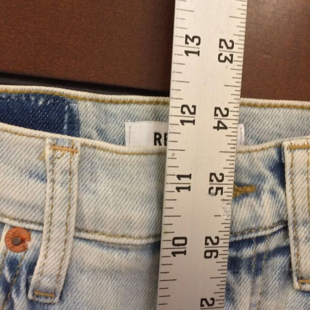 Re/Done 70s crop boot light wash jeans 25